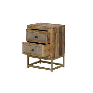 Modern Wooden Bedside Table with Elegant Bedroom Storage Solution Side <b>Cabinet</b> Furniture for Interior Designers Wholesale Supply - Product Image 3