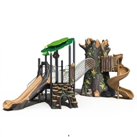Structures de jeux pour tout-petits en plastique pour parcs extérieurs scolaires, équipement de terrain de jeux commercial, fabricant chinois
