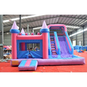 批发商业儿童弹跳屋，带滑梯卡斯蒂洛斯觉戈斯充气水滑梯组合充气跳线城堡充气 - Product Image 3