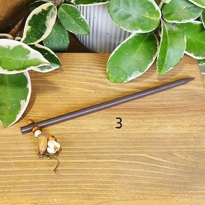 Jepit rambut manik-manik kayu alami kuno baru jepit rambut liontin buah kering multigaya Retro untuk wanita gadis perhiasan Aksesori rambut - Product Image 5