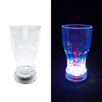 Verres à boire lumineux LED transparents de 12 oz en gros, logo personnalisé, gobelets luminescents pour mariages, événements scolaires, nouveau design