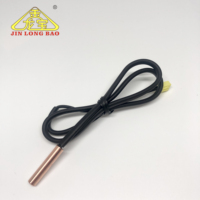Capteur de température NTC 5K 1% 3470, câble double rangée, coque en cuivre nickelé, 5*25mm, étanche, sortie analogique montée en surface