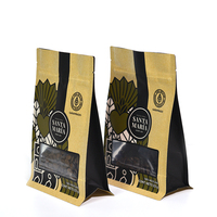 Gratis Monster Hersluitbare Koffiezakken Met Klep En Rits Custom Verpakking Platte Bodem Koffiebonenzak 250gr 250G