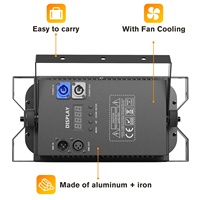 200W splicable LED Cob Blinder Par lampu hangat putih dan dingin dingin 2in1 LED 2 mata audiens DMX512 COB Blinder cahaya