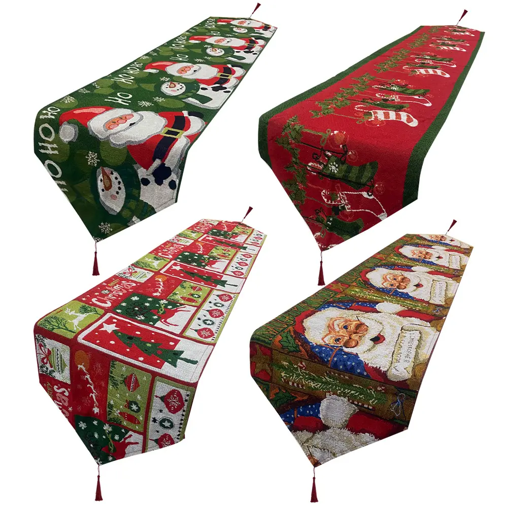 New Christmas Family Dining Table Decoration Table Flag Table Cloth