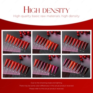 เจลทาเล็บสีแดงคอลเลคชั่นปีใหม่และวันวาเลนไทน์ JTING 48 สี  ยาทาเล็บเจลสีแดง ปราศจากสาร TPO และ Hema รับผลิตแบบ OEM ODM  ขวดเจลยูวี - Product Image 4
