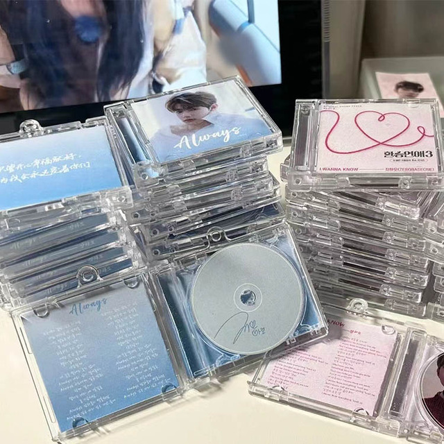 Programmable Acrylic NFC Mini CD for Keychain Music Album Key Ring
