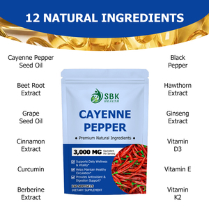 Small MOQ Premium 12 in 1 Plant Based Cayenne Pepper Extract Softgels Capsules for Adults Immune Support Healthcare <b>Supplement</b> - Product Image 2