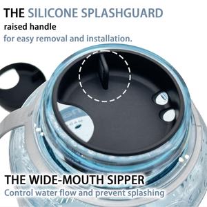 Protector contra salpicaduras de silicona para <span class=keywords><strong>Nalgene</strong></span>, 32 oz, tapa de boca ancha, protector contra salpicaduras, silicona para botellas de agua <span class=keywords><strong>Nalgene</strong></span>, accesorio - Product Image 4
