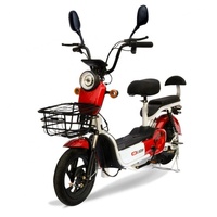 Bicicleta Eléctrica Urbana para Adultos de Alta Calidad, 48V 12Ah, Batería Portátil de Plomo-Ácido, Ebike 350W 500W