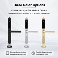 Serrure Intelligente LOCKAI Tuya - Compatible Porte en Aluminium, Déverrouillage par Carte et Empreinte Digitale pour Usage Domestique
