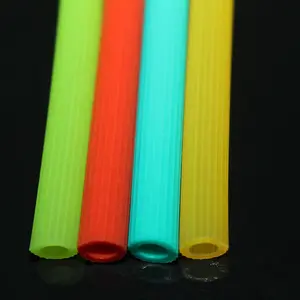 Non-toxic And Tasteless Soft Flexible Colorful Reusable Silicone Folding Straws By Factory