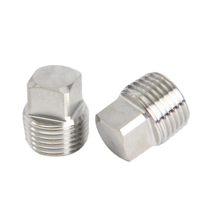 Venta al por mayor de varillas de acero inoxidable sólido de rosca de Cabeza Cuadrada exterior de enchufe macho personalizado por CNC para instalación de tubería de enchufe de fuerza - Product Image 1