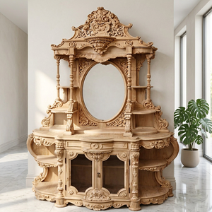 Wholesale Modern Traditional <b>Panel</b> Design Stainless Steel Decorative Wall <b>Mirror</b> for Bedroom Living Room & Entrance Hall - Product Image 2