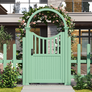 <span class=keywords><strong>Porte</strong></span> de cour de villa contemporaine <span class=keywords><strong>en</strong></span> alliage d'aluminium pour cour et jardin rurale avec ouverture à pousser et à tirer et design de modèle 3D - Product Image 1