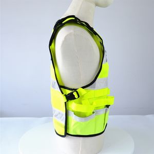 سترة عاكسة عالية الجودة سترة أمان عالية الوضوح لعمال البناء والسلامة على الطرق - Product Image 3