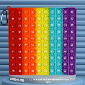 Tavola di Moltiplicazione Digitale 12X12 ad Angolo Retto Arcobaleno Giocattolo Educativo in Silicone con Funzione Press-and-Play - Product Image 6