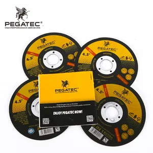 Pegatec 115x1mm 4.5 ''abrasives के काटने पहिया डिस्क निर्माता abrasives