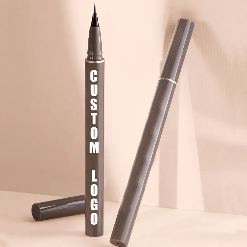 Fornitore professionale 0.014mm colorato nero marrone delineador de ojos estremamente sottile 0.01 liquid eye liner eyeliner pencil pen