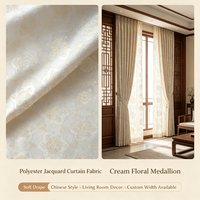 Tissu Brocart 100% Polyester Teint Jacquard Anti-Plis Poids Moyen Durable Élégant Largeur 98 pouces pour Rideaux – Vente Directe Usine