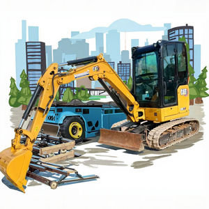 MINI pelleteuse sur chenilles CAT du Japon d'occasion d'origine prix 302 302.5 302.7 2 2.5 tonnes pelle Caterpillar 20 25 27 - Product Image 1