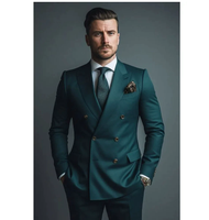 Tuxedo Homme d'Affaires Formel pour Cérémonie, Mariage, Bal de Promo - Costume Complet 2 Pièces (Veste et Pantalon)