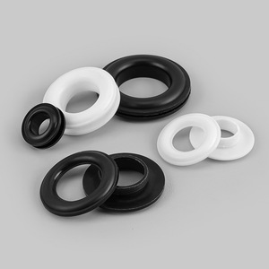 Attaches à pression rondes en PP mat avec œillets en plastique pour accessoires de décoration - Product Image 1