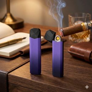 Rechargeable Pocket Electric <b>Lighters</b>-Wholesale Bulk Orders <b>Windproof</b> USB Arc Pod Design for Everyday Use - Product Image 6