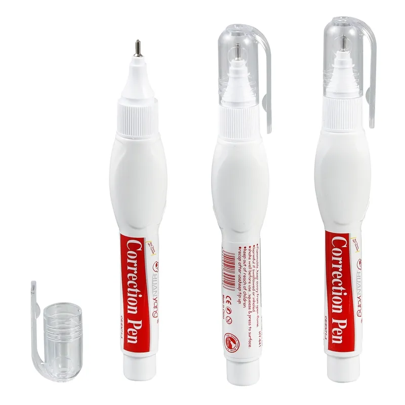 Huanyang high quality nice price White 7ml corrector correction pen for office school supplies