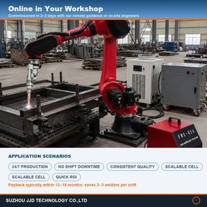 Station de soudage laser robotisée clé en main : Robot BORUNTE 1510A + Tête de soudage 4-en-1 3000W, Support d'installation et de formation - Product Image 4