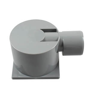 WaiiHO 030 Rejilla de desagüe de suelo cuadrada moderna de 4 pulgadas de salida, acero inoxidable 304 pulido, electrochapado, con marca de agua - Product Image 3