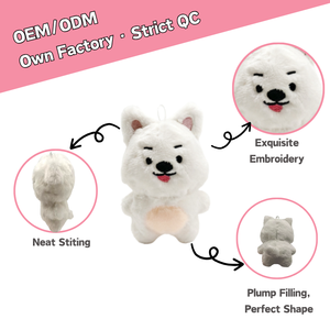 Borsa di peluche portachiavi in peluche portachiavi in peluche personalizzato simpatico portachiavi in peluche peluche peluche giocattolo - Product Image 2