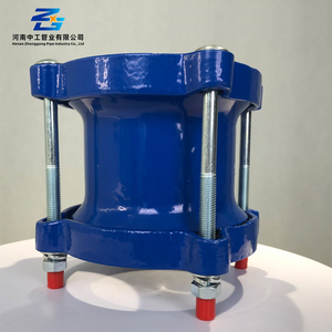 Acoplamiento de hierro pintado en <span class=keywords><strong>azul</strong></span> para línea de descarga de crudo - Product Image 1