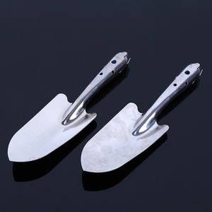 Stainless Steel Flower Shovel Mini <b>Trowel</b> Spoon Shaped For <b>Gardening</b> Planting Silver Color Straight Grip AS 063 - Product Image 2