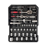 Set Perkakas Tangan TGS Hot Sale 187 Pcs, Kotak Perkakas Lengkap, Koper Penyimpanan Aluminium dengan Roda