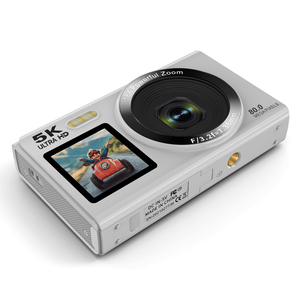 Caméra de poche 5K S150PRO 80MP Zoom 18X Écran IPS+secondaire 2,8'' Mise au point automatique WiFi Webcam Filtres Beauté Flash Streaming et Enregistrement - Product Image 1