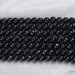 Perlas de Agua Dulce Naturales al por Mayor, 10-13 mm, Verde Pavo Real, Casi Redondas, Hechas a Mano, Accesorios de Joyería DIY, Forma Barroca - Product Image 3