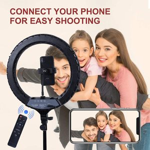 Anneau lumineux de photographie 14 pouces selfie <span class=keywords><strong>tiktok</strong></span> lumière de remplissage vidéo 18 pouces 21 pouces anneau lumineux led avec support audio lumières rondes - Product Image 2