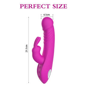 Vibrador de Punto G Sexy Bunny para Adultos, Recargable por USB, de Silicona, Impermeable, Masajeador de Varilla para Masturbación Femenina - Product Image 3