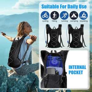 Mochila de Hidratación Profesional para Ciclismo al Aire Libre con Forro de Poliéster con Patrón Geométrico, Impermeable y con Capacidad Inferior a 22L - Product Image 6