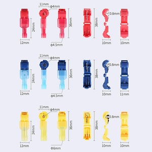 Self Tapping <b>Quick</b> Connect Fork Terminals Kit 120 Piece Assorted Colors Electrical <b>Connector</b> Accessories - Product Image 3