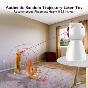 Juguete láser de gato activado por movimiento recargable de trayectoria aleatoria real automático, juguetes interactivos para gatos de interior - Product Image 2
