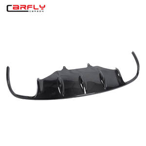 Diffuseur de lèvre arrière en fibre de carbone avec ailerons pour <span class=keywords><strong>Porsche</strong></span> Macan 2014-2018 - Product Image 3