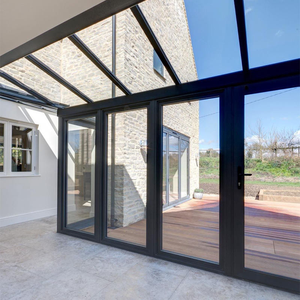 थोक उच्च गुणवत्ता वाले बड़े उद्घाटन स्लिम फ्रेम मौसम प्रतिरोधी भारी शुल्क तह दरवाजा - Product Image 4