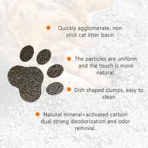 Manxiaomeng Bentonit Kedi Kumu Çevre Dostu 3 Saniyede Topaklanan Doğal Kil Gri 1kg Tuvalet Eğitimi Yardımcısı - Product Image 2