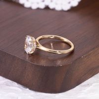 Ensemble de bagues superposées tendance, petite rangée de bagues, argent pur 925 plaqué or, bagues en moissanite 30/50 points pour femmes