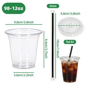 Gobelet d'anniversaire de 12 oz, gobelet pour boissons froides pour animaux de compagnie, gobelet transparent épaissi, gobelet à café jetable, expédition prévue bientôt - Product Image 1
