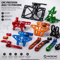 Support de plaque d'immatriculation, support de garde-boue, support de carénage de réservoir, support de guide-chaîne en aluminium CNC pour moto, sur mesure, avec dessin OEM requis