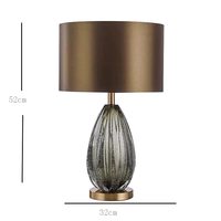 Lampe de table LED en fer émaillé de style nordique moderne pour salon, chambre à coucher, bureau