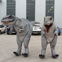 Realistich verenrijk T-Rex wandelend dinosauruskostuum met verborgen beenontwerp, licht en flexibel, op maat gemaakt voor winkelcentra & evenementen